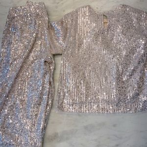 Zara Girls Party Two Piece Sparkle Outfit Size 6